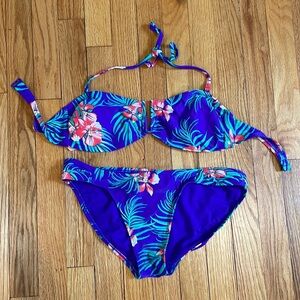 Old Navy Tropical Flower Bikini Set